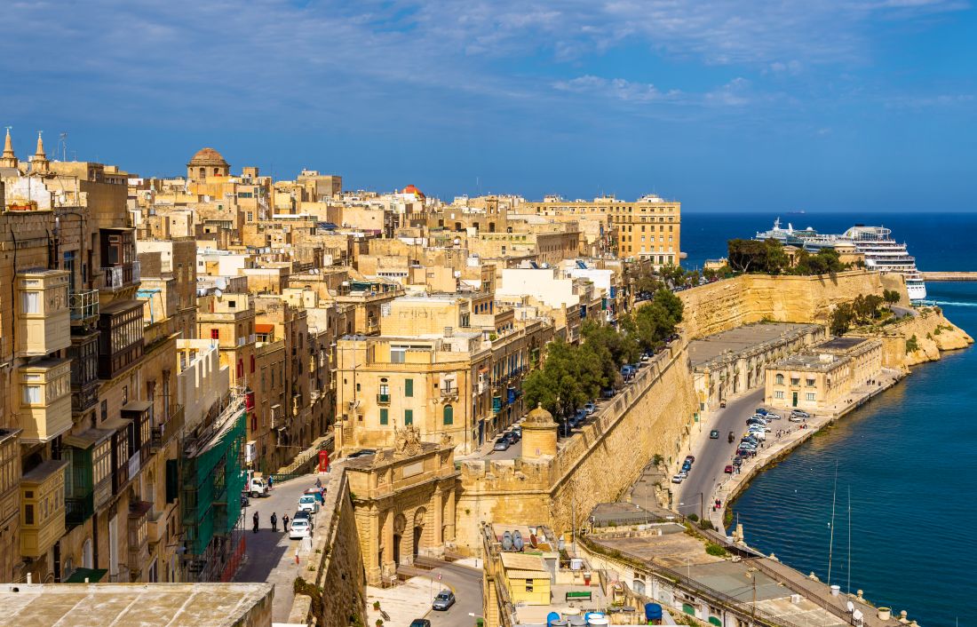 the historic centre of Valletta Malta