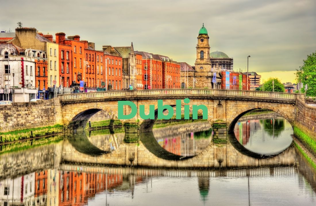 Mellows Bridge in Dublin, Ireland