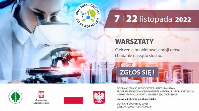 Nowe zajęcia z cyklu BIOLOGIA I CHEMIA PO AKADEMICKU w UMB