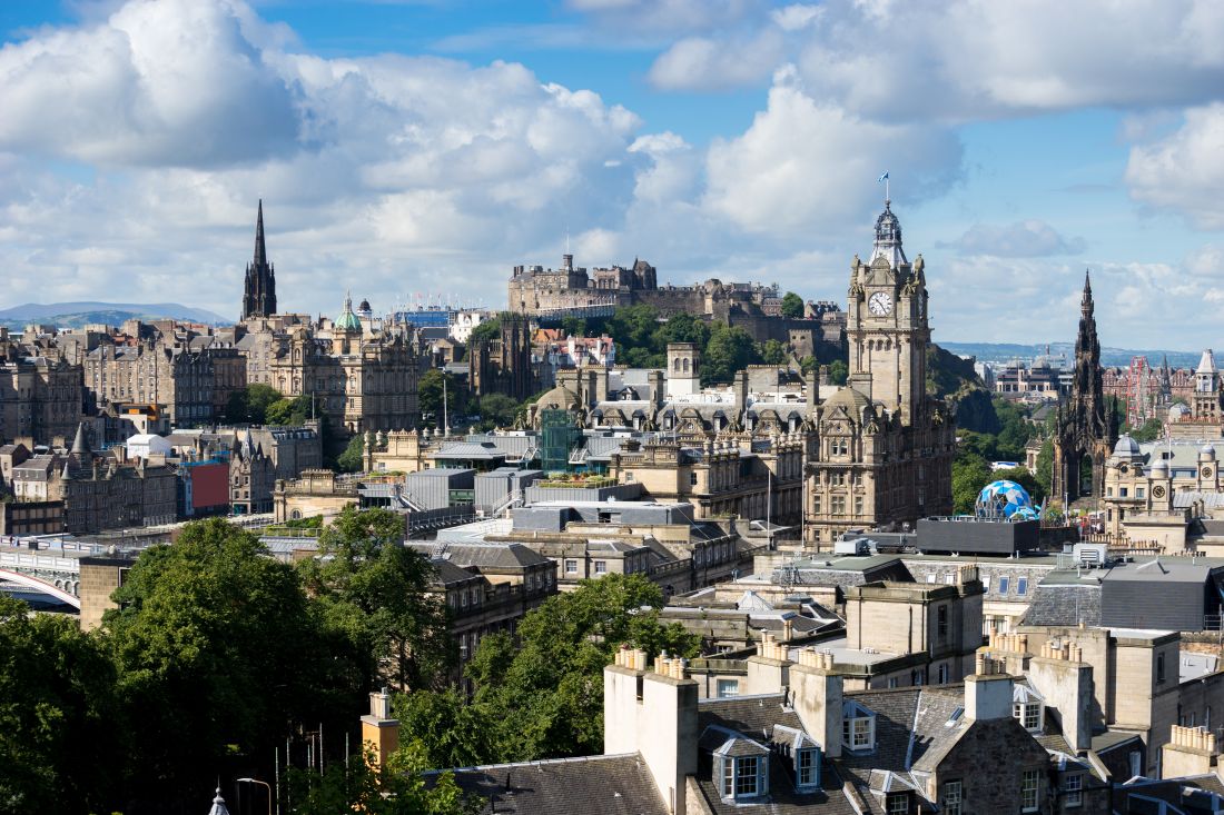 Edinburgh city from Calton Hill